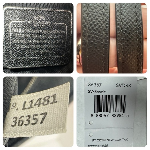 Coach 36357 Red Bandana Polka Dot Black Taxi Tote Bag and Wallets Americana Set - Picture 8 of 16